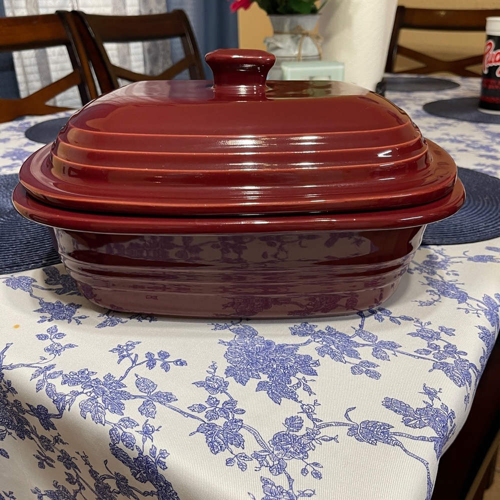 Pampered Chef Red Bakeware Dish